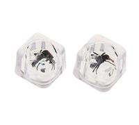 lahomia 2pcs Funny Ice Cubes with Insect Joke Items Party Prank And Trick - A, as described