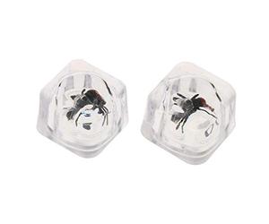 lahomia 2pcs Funny Ice Cubes with Insect Joke Items Party Prank And Trick - A, as described