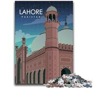 Lahore Pakistan Jigsaw Puzzles 1000 Pieces for Adults Teens, Stress Reliever Staycation Kill Time Enhance Love between Couples 1000pcs(26x38cm)