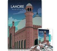 Lahore Pakistan Jigsaw Puzzles for Adults 2000 Piece,Help The Brain Exercise Addictive Toys to Cultivate Patience Parent-child Interaction 70x100cm
