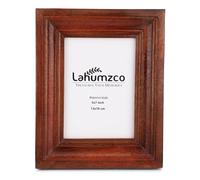 Lahumzco Handcrafted Wooden Walnut Painted Picture Frame - Rustic Frame For Wall & Tabletop Display Ideal For Photos, Art & Home Décor (5X7 Inches)