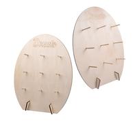Lahviuu Donut Stand, 2 Pcs Donut Wall Stand Display Doughnut Holder Wooden Doughnuts Board, Sweet Cake Stand for Birthday Weddings Party Favours Supply Home Decors, 30 x 40 cm (Hollowed Out Letter)