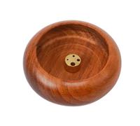 Lahviuu Incense Holder,1 pcs Round Wooden Incense Stick Holder with 4 Holes,Incense Stick Burner Incenses Burner Holder,for Home Décor,Office,Club, Aromatherapy,Tea House,and Yoga