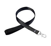 Lahviuu Lanyard Neck Strap, 10 pcs Nylon Lanyards with Clip and Rivet, for ID Badges, Keys, Cell Phone (Black)