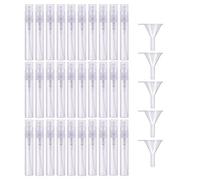 Lahviuu Sample Bottles, 30 Pcs Mini Atomizer Spray Empty Bottle Clear Small Portable Perfume Mist Pots for Travel Liquid and Makeup with 5 Tiny Funnels(5 ml)