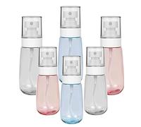 Lahviuu Spray Bottles,6 pcs Fine Mist Empty Travel Bottle Set Portable Reflillable Liquid Containers,Atomiser for Cosmetic,Make Up,Hair,Perfume,60ml and 100ml(Pink, Clear, Blue)