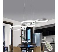 LAI HO 58W LED Modern Pendant Light, Indoor Design Lamp Ceiling Lighting Dimmable, Ceiling Lamp for Dining Room, Bathroom, Bedroom, Living Room, Office, Lighting,White