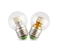LAI HO G45 LED Bulb Light, Edison Bulbs E27 Dimmable, 7W (Equivalent To 60W), E27 Edison Screw Base, SMD 2835 Led Light G45 Globe Bulbs Home Deco,Warm light,7W/4PCS