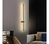 LAI HO LED Long Strip Wall Lights,Modern Simple Aluminum Background Linear Sconce Lamp,Indoor Wall Mounted Bedside Decoration Light,for Bedroom Living Room Corridor Stairs