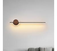 LAI HO Modern LED Wall Lights,3000K Metal Acrylic Wall Light,Long LED Linear Sconce Wall Light,Indoor Wall Mount Lighting for Bedroom Living Room Corridor (Black, 16W/77CM)