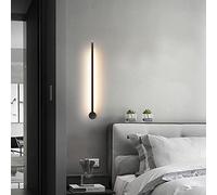 LAI HO Modern Simple Linear Tube LED Wall Lamp, Home Bedroom Living Room Surface-Mounted Sofa Background Wall Sconce Lighting Fixture