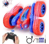 LAIBUY Remote Control Cars for Kids Age 3-8, 2.4GHZ 4WD Monster Truck Toys,360° Rotating Swinging Arm Rechargeable RC Car Toys for 3 4 5 6 7 8 Year Old Boy Girl Gifts (Red)