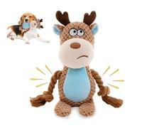LAIBUY Squeaky Plush Dog Toys for Small and Medium Dogs - Indestructible Rope Toys With Natural Cotton, Interactive Stuffed Chew Toys With Crinkle Paper