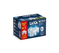 LAICA Bi-Flux Water Filter Cartridges - Preserves Mineral Salts While Reducing Chlorine & Heavy Metals - Reduces Hardness in Tap Water - Filter for Water Jugs (3+ 1 Pack)