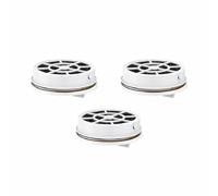 Laica FD03A Box of 3 Carbon Filters for Instant Filtration Bottle, Filter 120 Litres of Water, White