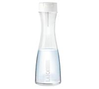 Glass Water Filter Bottle, GLASSmart 1.1Litre & 1 x FAST DISK Water Filter LAICA White One Size