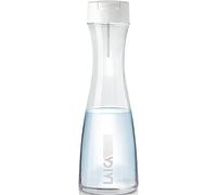 LAICA Glass Water Filter Bottle 1.1L with FAST DISK Filter Cartridge