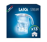 LAICA Stream Line Water Filter Jug & 13 Bi-flux Cartridges White 2.3L LAICA White