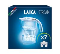 LAICA Stream Line Water Filter Jug & 7 Bi-flux Cartridges White 2.3L LAICA White