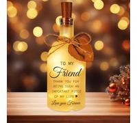 Laicaii Friend Gifts Night Bottle Light, Best Friend Birthday Gifts for Women, Bottle Lamp with Heartfelt Quote, Unique Friend Gift for Women, Friendship Gift for Her, Perfect for Soul Sister, Bestie