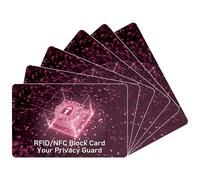 Laicaii RFID Blocking Card 6 Pack, Debit Credit Card Protector, Anti-Theft Contactless NFC Blocker, Safe Entire Wallet Shield for Bank Cards, Debit Cards, ID Protection