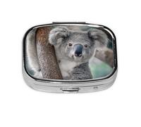 Laid-Back Koala,Meta Pill Box 2 Compartment Medicine Case,Portable Organizer,Rectangle Meta Portable Organizer Pill Box 250 Compartment Medicine Case