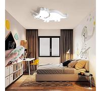 LAIDEPA Creative LED Ceiling Light for Children's Room, Cartoon Dimmable Dinosaur Animal Ceiling Lamp with Remote Control Boys And Girls Bedroom Lighting Fixture,White,62 * 38cm/24.4 * 14.9in