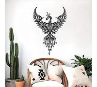 LAIDEPA Metal Wall Art, Animal Wall Art, Iron Art Metal Sculptures, Home Decor for Bedroom/Office/Bathroom Metal Wall Hanging Ornament, Easy Ready To Hang,Phoenix,50x69cm