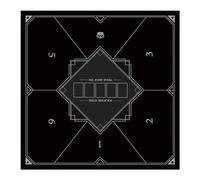 LaiEr 60/80/100/120/140/160cm Square Poker Mat Texas Hold'em Poker Rubber Mat Poker Topper for Tables Folding Portable Poker Table Top Layoutw for Poker Games Blackjack Casino(120 * 120cm FangTuAn2)