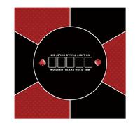 LaiEr 60/80/100/120/140/160cm Square Poker Mat Texas Hold'em Poker Rubber Mat Poker Topper for Tables Folding Portable Poker Table Top Layoutw for Poker Games Blackjack Casino(80 * 80cm Red)