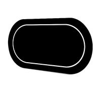 LaiEr Poker Mat 10 Players Texas Hold'em Poker Rubber Mat Poker Topper for Tables Folding Portable Poker Table Top Layoutw for Poker Games Blackjack Casino(180*90*0.2cm,Black)