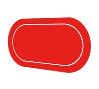 LaiEr Poker Mat 10 Players Texas Hold'em Poker Rubber Mat Poker Topper for Tables Folding Portable Poker Table Top Layoutw for Poker Games Blackjack Casino(180*90*0.2cm,Red)