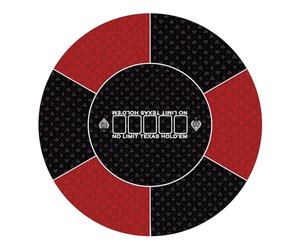 LaiEr Round Poker Mat, 24/31/39/47/55/63 inch 6-10 Person Texas Poker Rubber Mat, Foldable Tabletop, Portable Poker Tabletop, Suitable for Poker Games, Blackjack, Casino Layout.