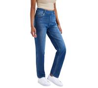 LaiEr Women's High Stretch Yoga Jeans,Skinny and Hip Lifting Pull on Pocket Fitness,Soft and Comfortable Micro Bootcut Pants Suitable for Sports and Fitness Yoga Exercise.(MidBlueL)