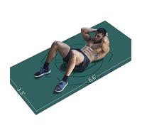 LaiEr Yoga Mat Extra Size TPE Exercise Mat for Men Non Slip Mat for Workout, Fitness, Gym, Pilates, Sit-Ups, Stretching with Carrying Bag & Strap (200cmX100cmX6mm Green)