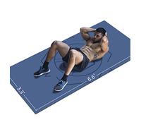 LaiEr Yoga Mat Extra Size TPE Exercise Mat for Men Non Slip Mat for Workout, Fitness, Gym, Pilates, Sit-Ups, Stretching with Carrying Bag & Strap (200cmX100cmX6mm Blue)