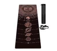 LaiEr Yoga Mat Non Slip Exercise Mat with Carrying Strap, Thick Exercise & Workout Mat for Yoga, Pilates and Fitness(183CM*61CM*6MM)