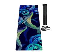 LaiEr Yoga Mat Non Slip Exercise Mat with Carrying Strap, Thick Exercise & Workout Mat for Yoga, Pilates and Fitness(183CM*61CM*6MM)