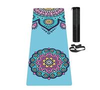 LaiEr Yoga Mat Non Slip Exercise Mat with Carrying Strap, Thick Exercise & Workout Mat for Yoga, Pilates and Fitness(183CM*61CM*6MM)