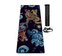 LaiEr Yoga Mat Non Slip Exercise Mat with Carrying Strap, Thick Exercise & Workout Mat for Yoga, Pilates and Fitness(183CM*61CM*6MM)