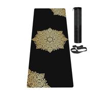 LaiEr Yoga Mat Non Slip Exercise Mat with Carrying Strap, Thick Exercise & Workout Mat for Yoga, Pilates and Fitness(183CM*61CM*6MM)