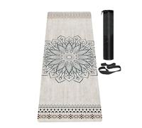 LaiEr Yoga Mat Non Slip Exercise Mat with Carrying Strap, Thick Exercise & Workout Mat for Yoga, Pilates and Fitness(183CM*61CM*6MM)