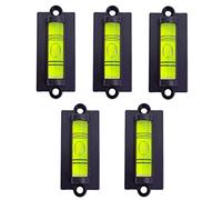 LAIESYA 5Pcs RV Standard Level with Mounted Ear Bubble Spirit Levels for Leveling Camper, RV Travel Trailer, Car Camping, Turntable, TV Mounts, Phonograph, Tripod