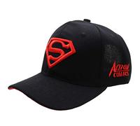 LAIFEKE Baseball Cap Superman Snapback Hat Embroidery Baseball Cap for Men Women (Black & Red)