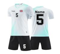 LAIFU Custom Football Kit Boys Girls Adult Personalised Football Shirt Short Set Men Women Football Jersey White