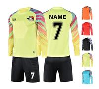 LAIFU Personalised Football Goalkeeper Shirts and Trousers Custom Goalkeeper Kit for Men Women Kids with Name Team Number