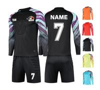 LAIFU Personalised Football Goalkeeper Shirts and Trousers Custom Goalkeeper Kit for Men Women Kids with Name Team Number