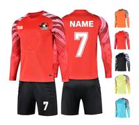 LAIFU Personalised Football Goalkeeper Shirts and Trousers Custom Goalkeeper Kit for Men Women Kids with Name Team Number