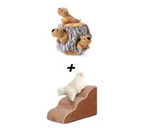 LaiFug hidden squirrel dog toy and dog stairs
