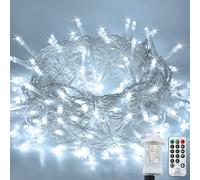 Laihur Fairy Lights Plug in, 22M/72ft 220 LED String Lights with 8 Lighting Modes, Fairy Garden Light for Indoor/Outdoor, Bedroom, Halloween, Christmas, Camping (Cool White)